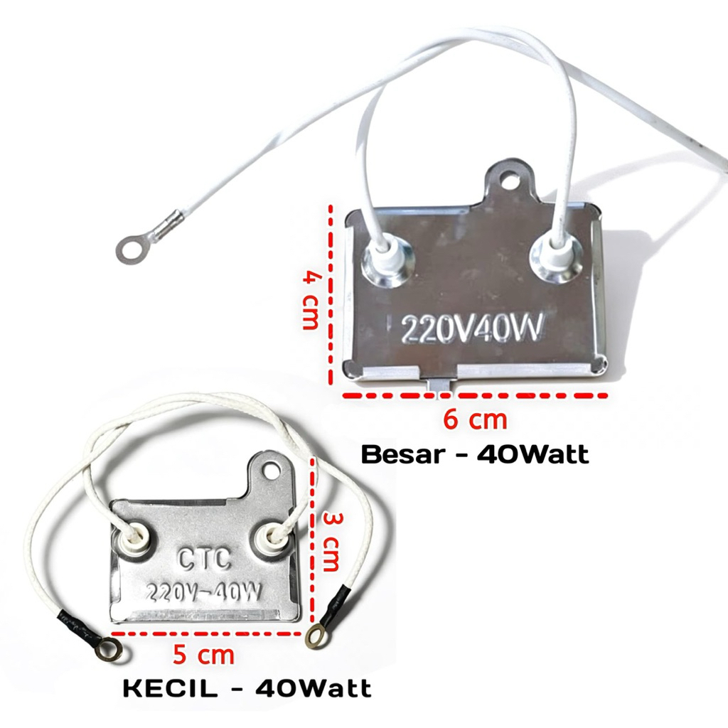 Elemen Pemanas 40 Watt Magic Com Elemen Rice Cooker Kotak Besar Kecil Elemen Magic Com