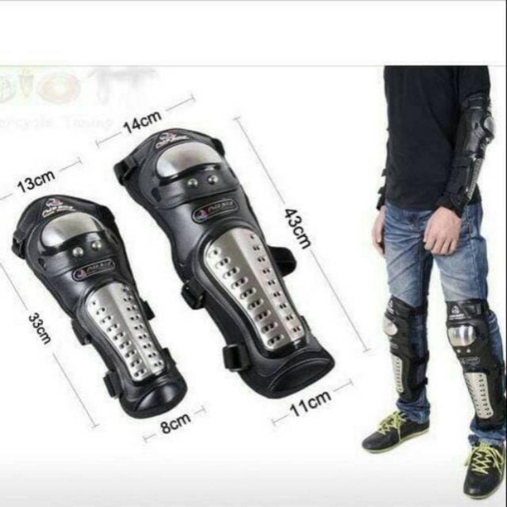 FOX Deker Lutut Motor - Pengaman Lutut Motor - Dekker Decker Protektor Pelindung Lutut Siku Motor