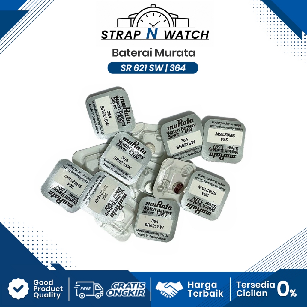 Baterai Batre Battery MURATA 364 SR621SW Original Jam Tangan SR621SW SR 621 621SW