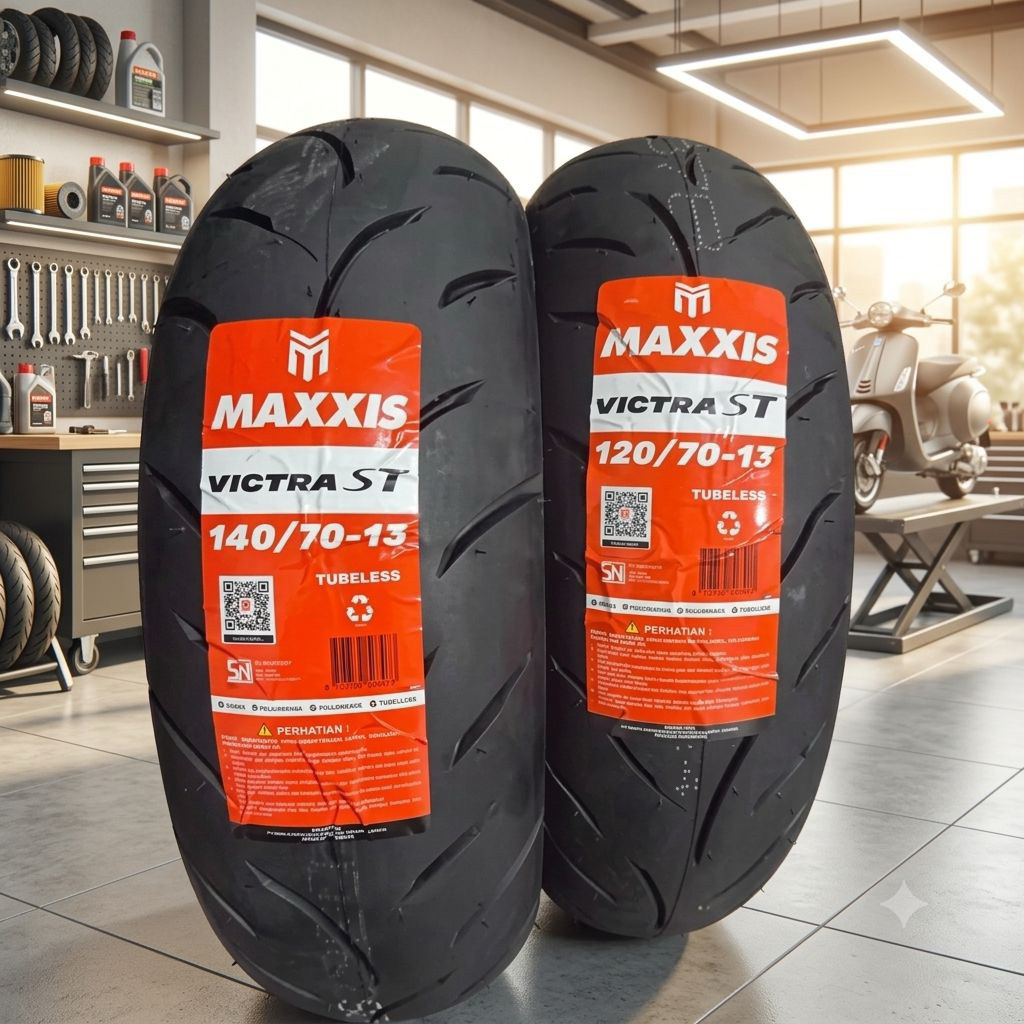 SEPASANG Ban Maxxis 120/70-13 & 140/70-13 Victra S98ST Nmax Upsize