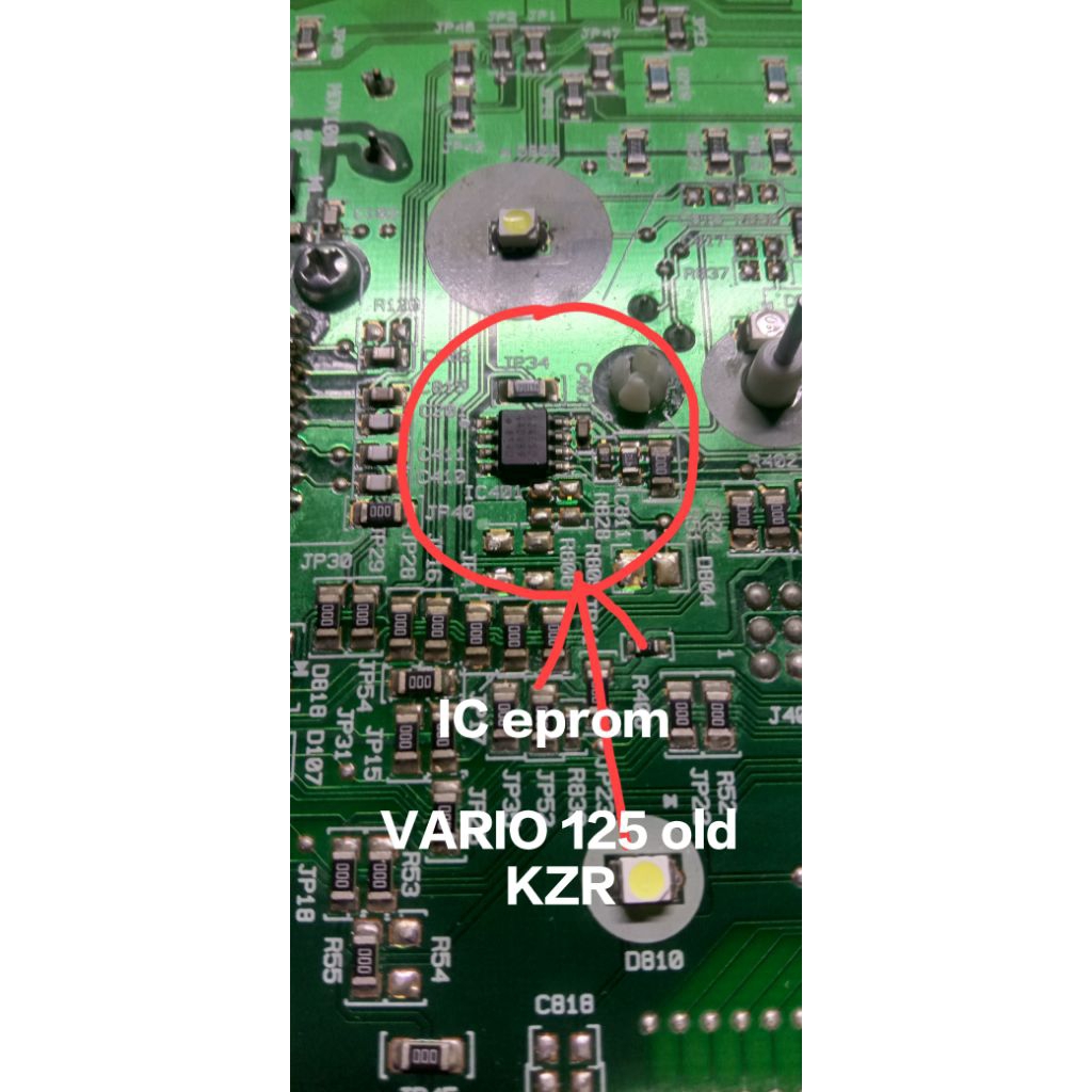 ic eeprom sudah isi speedometer Vario 125 old bohlam original copotan