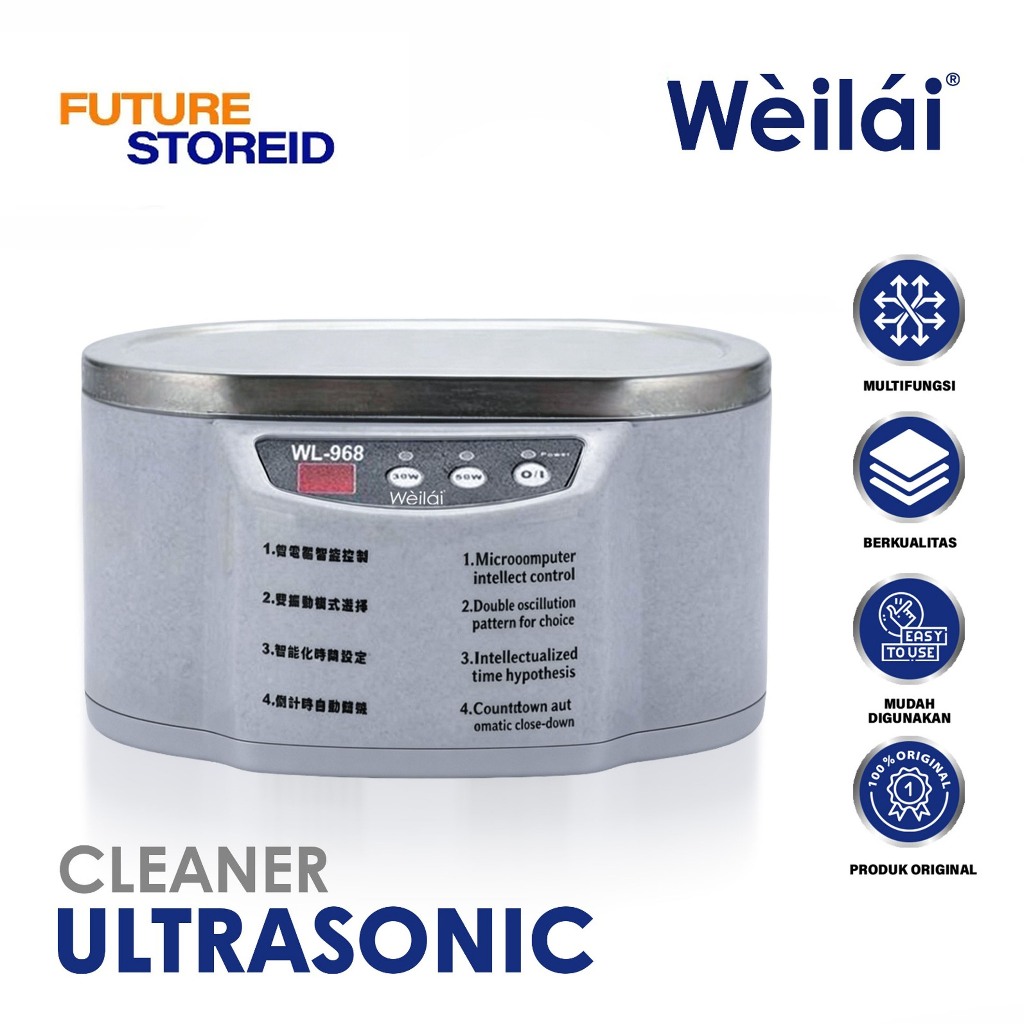 WEILAI WL-968 Mesin Ultrasonic WEILAI Cleaner Jewelry Glasses Cleaning Ultrasonic Cleaning Machine /