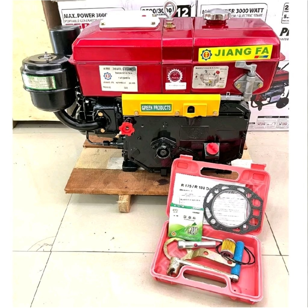 Engine Diesel Solar 8HP R180 JIANG FA JF 8 HP / Mesin Penggerak Serbaguna 8PK 8 PK JIANGFA / dompeng