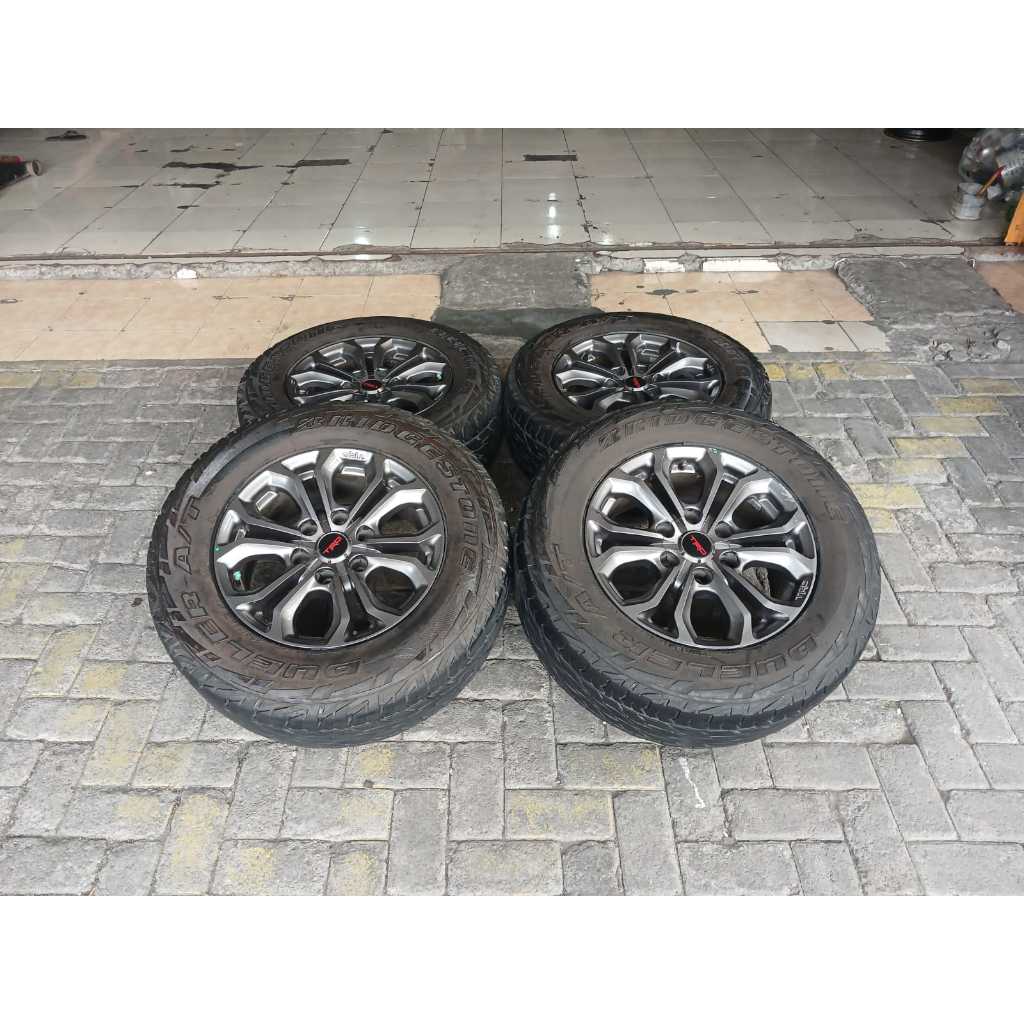 VELG MOBIL ORI STD FORTUNER TRD VNT VRZ RING 17 LEBAR 7,5 ET25 PCD 6x139 BAN BRIDGESTONE 265/65R17 P