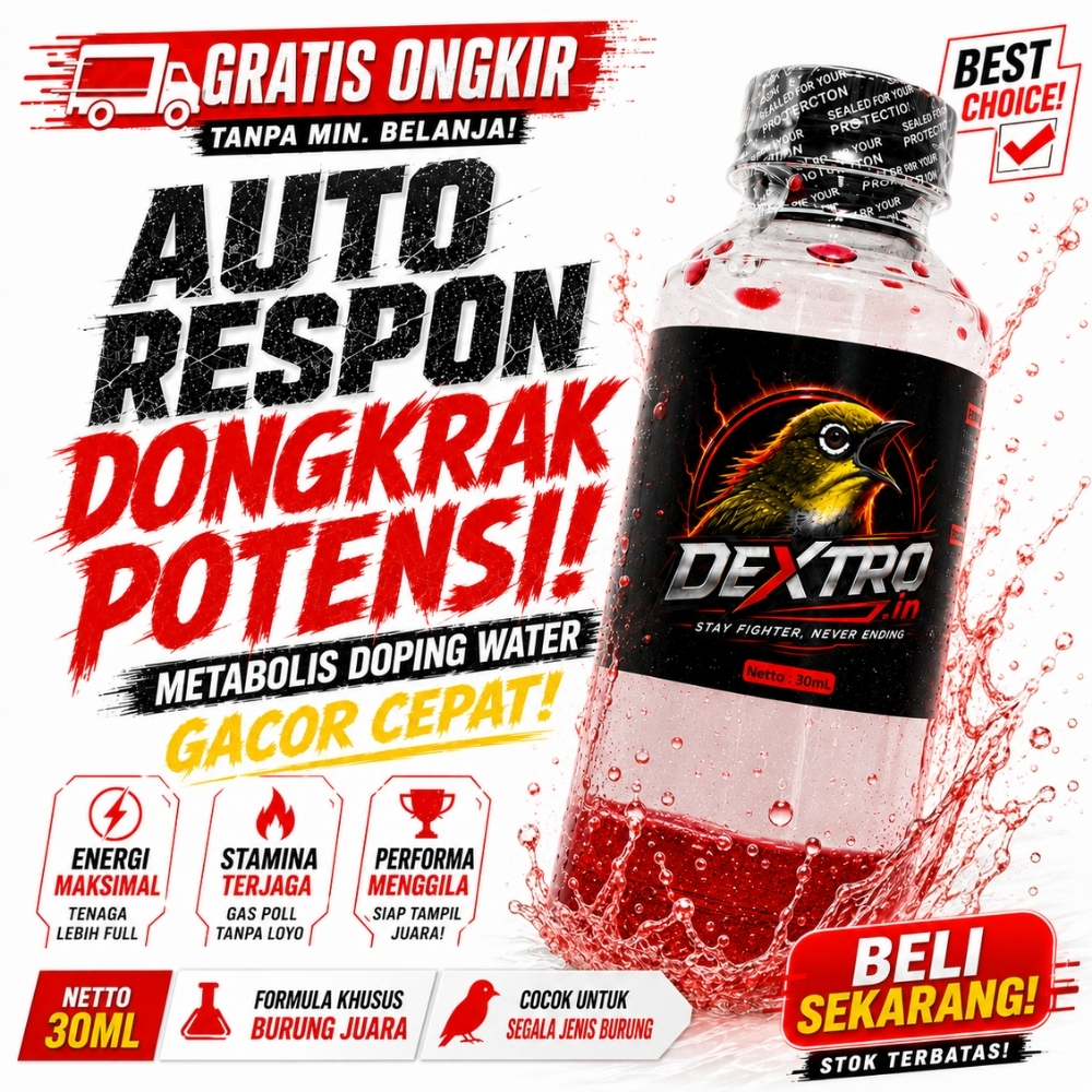 Dextro Vitamin Gacor Seketika Burung Pleci, Sogon, Kolibri Ninja & Pemakan buah lainnya - Dextro.in