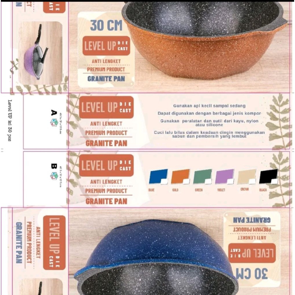 LEVEL UP granite pan