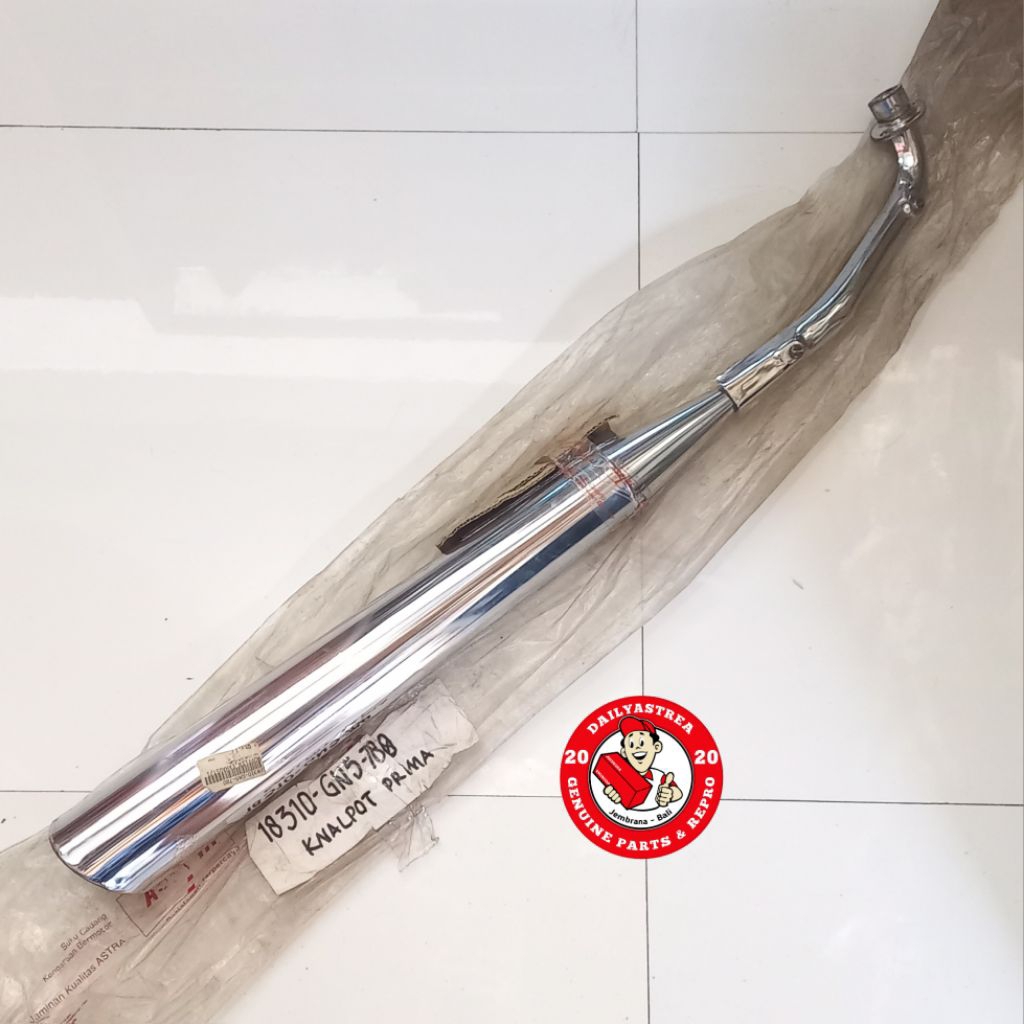 KNALPOT HONDA ASTREA PRIMA ORI ORIGINAL ORISINIL ASLI ASPIRA 18310-GN5-780