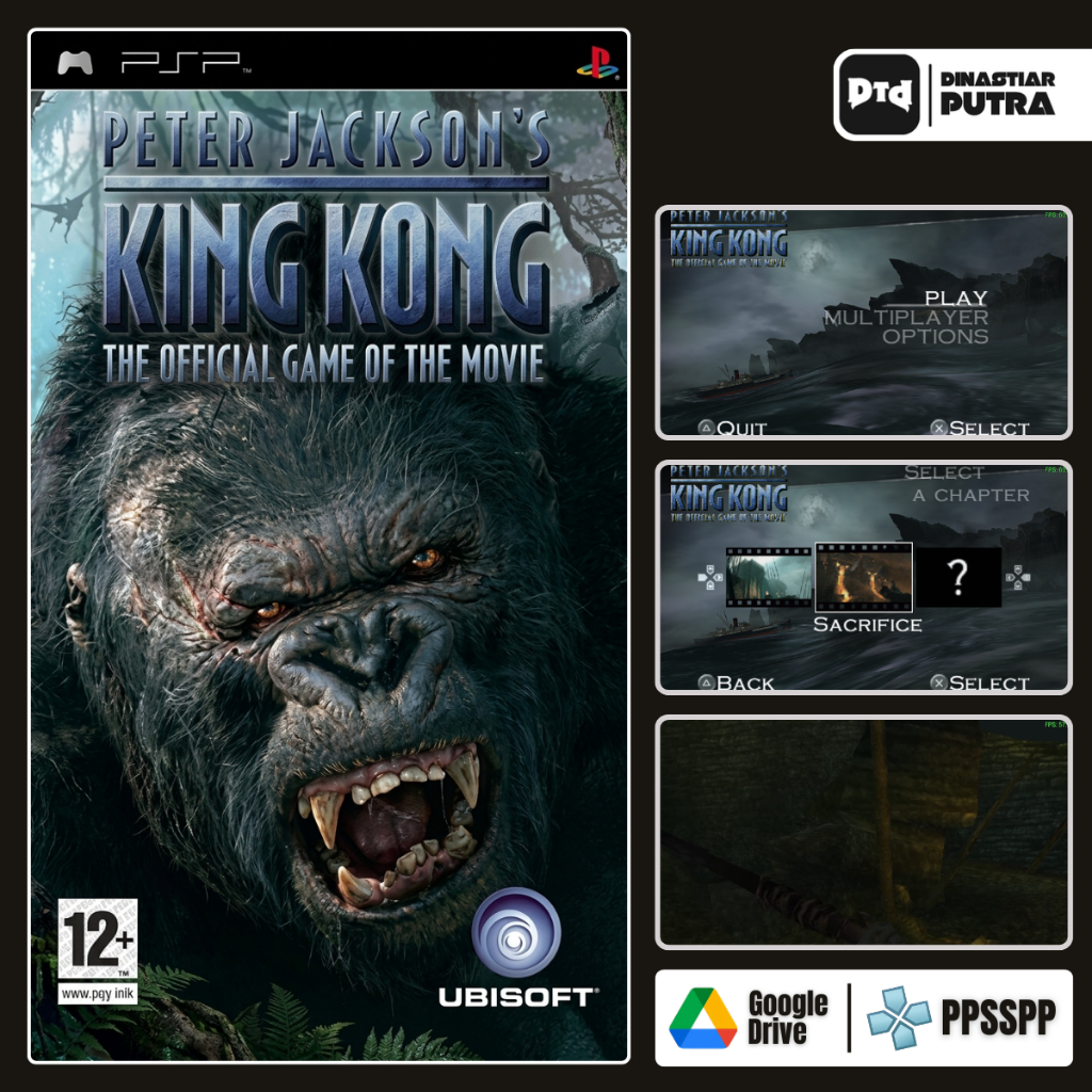 Game PSP Peter Jackson's King Kong: The Official Game of the Movie - Format ISO Siap Main (Google Dr