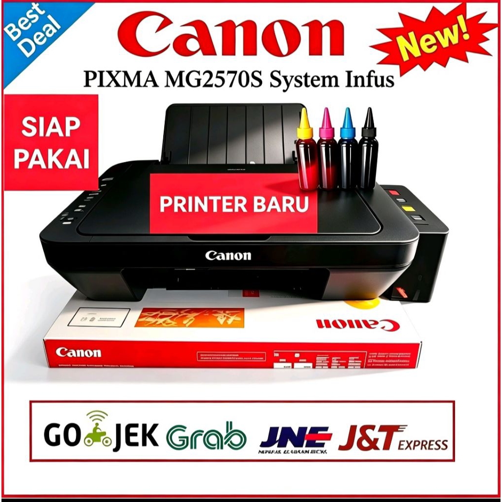 Printer Canon MG2570s All In One Print Scan Foto Copy Full Color