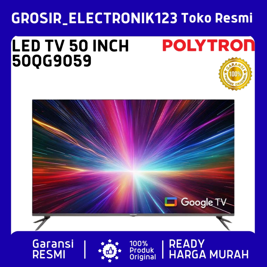 POLYTRON SMART CINEMAX EQLED TV 50 Inch - PLD 50QG9059 LED 50 INCH POLYTRON