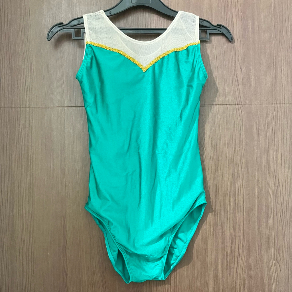 Ballet Leotard Emerald Green Baju Balet Gymnastic Performance Dance Preloved