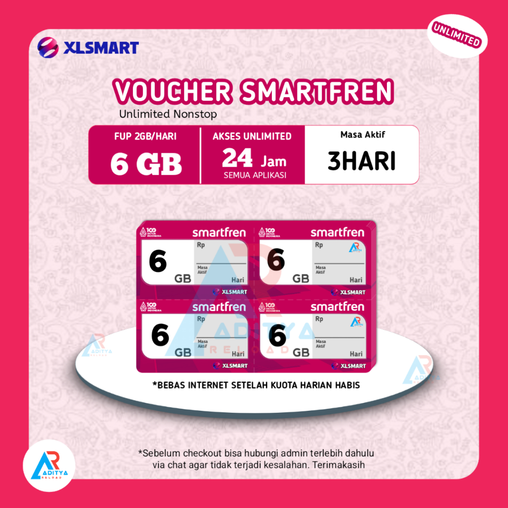 VD Smartfren 6GB 3Hari Unlimited