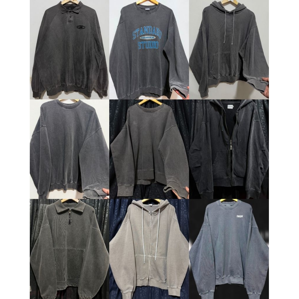 Second Hoodie Washed Y2K Crewneck Knitwear VOL 1