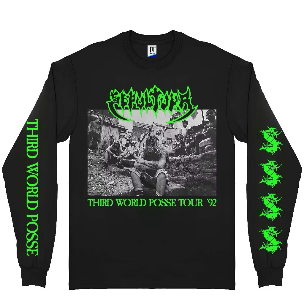 SEPULTURA third world posse tour 92’ Long sleeve  | LONG SLEEVE musik | LS band | LONG SLEEVE KAOS  