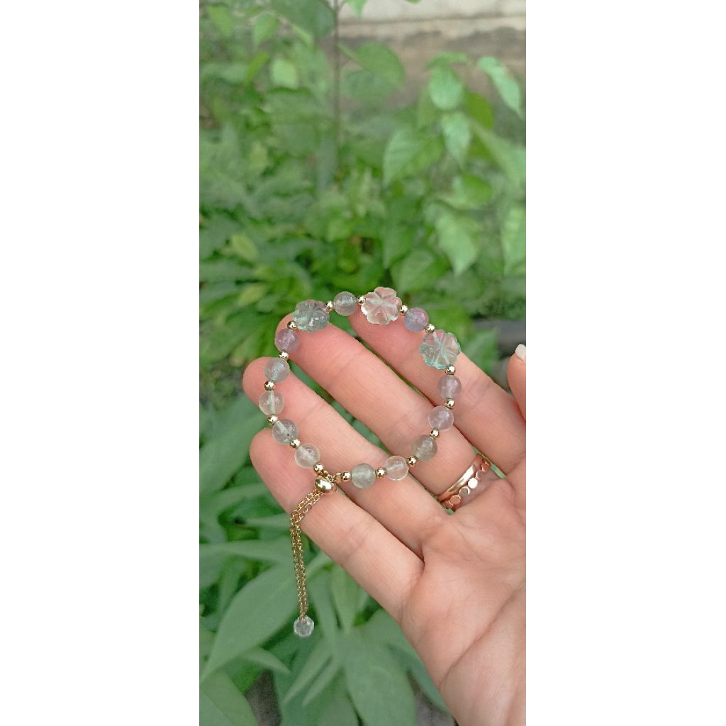 GELANG SERUT CRYSTAL FLUORITE