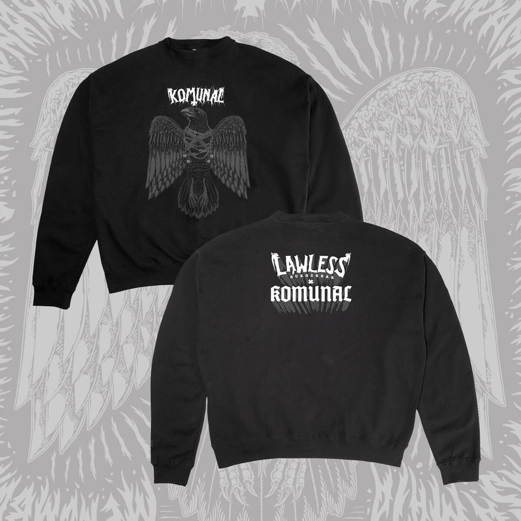 Crewneck Lawless Burgerbar x Komunal - Gemuruh