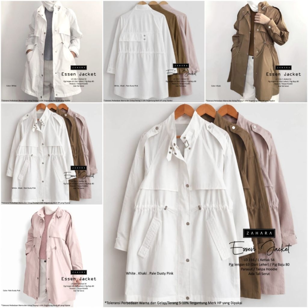 JAKET PARASUT MODEL COAT PANJANG