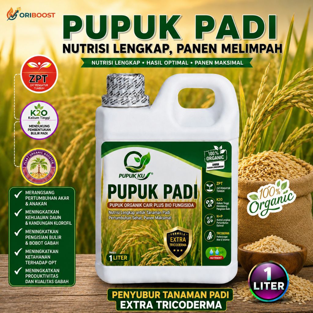 Pupuk Padi Pupuk Cair Pelebat Padi Pupuk Organik Padi Pupuk Memperbanyak Anakkan Padi 1