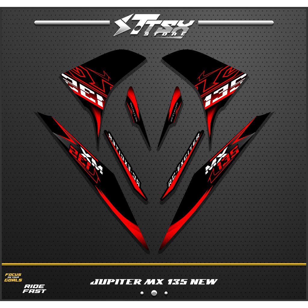 STRIPING STIKER JUPITER MX 135 NEW/STIKER VARIASI MX NEW 135