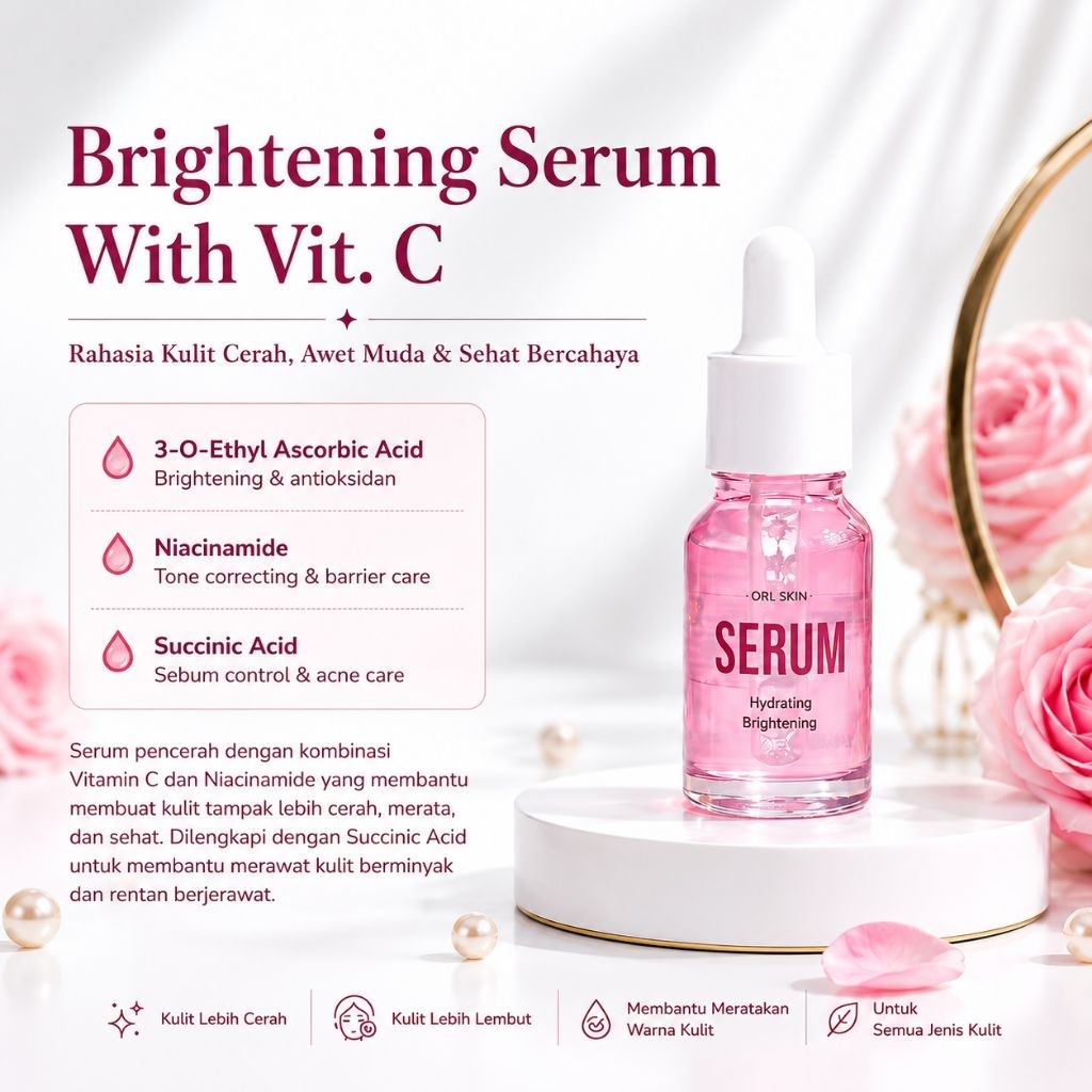 Serum Brightening Hydrating Skin Barrier Free Gift
