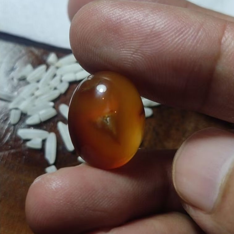 Batu cincin combong merah asli