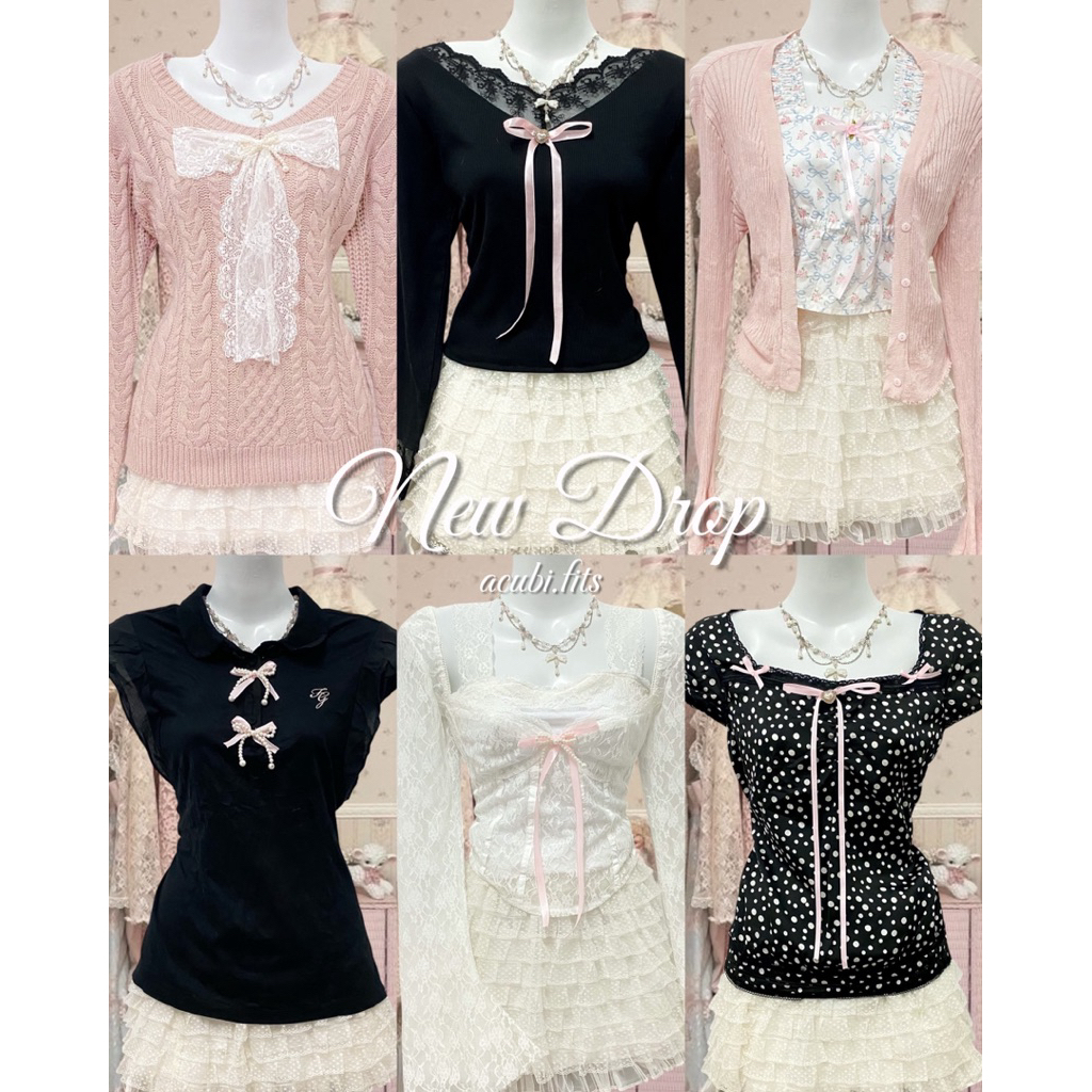 ACUBI REWORKED ITEMS | Y2K | CROPTOP | COQUETTE| DRESS