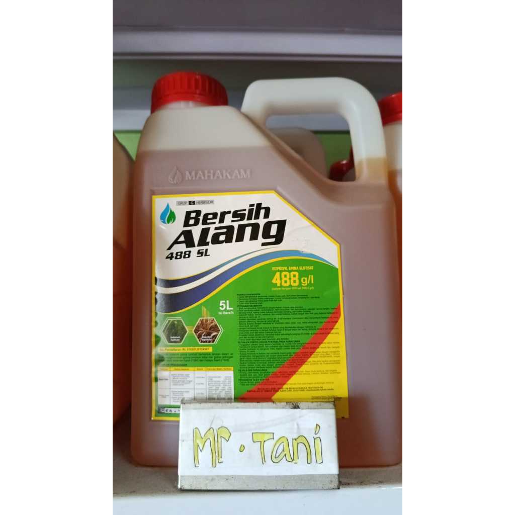 Herbisida sistemik Bersih Alang 488 sl kemasan 5 liter / racun rumput glifosat