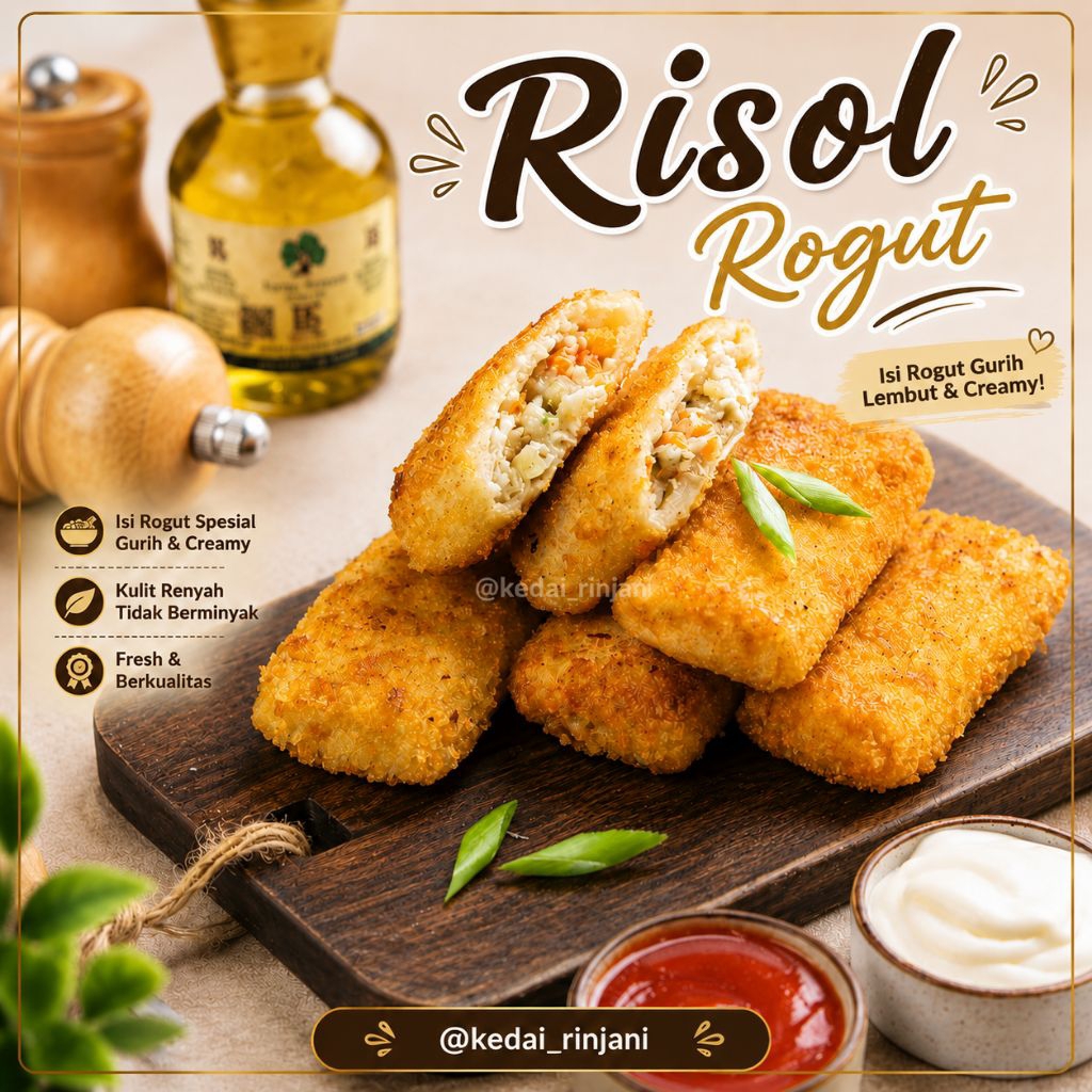Risol Rogut Ayam Kentang Wortel / Risoles Rogut Ayam / Risoles Rogout Ayam