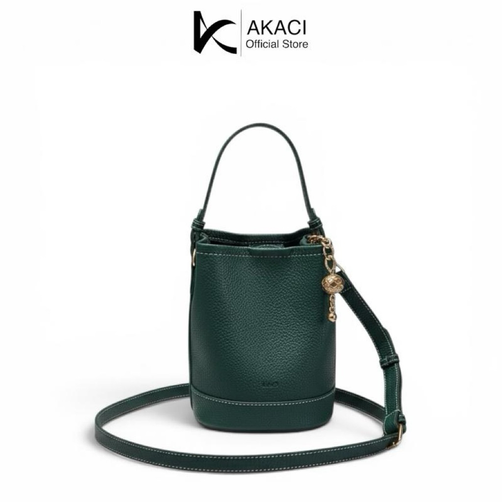 Akaci - Hand bag wanita KIARA 17-8516 Bahan kulit papirut 1 ruang Tas tabung bisa selempang korea st