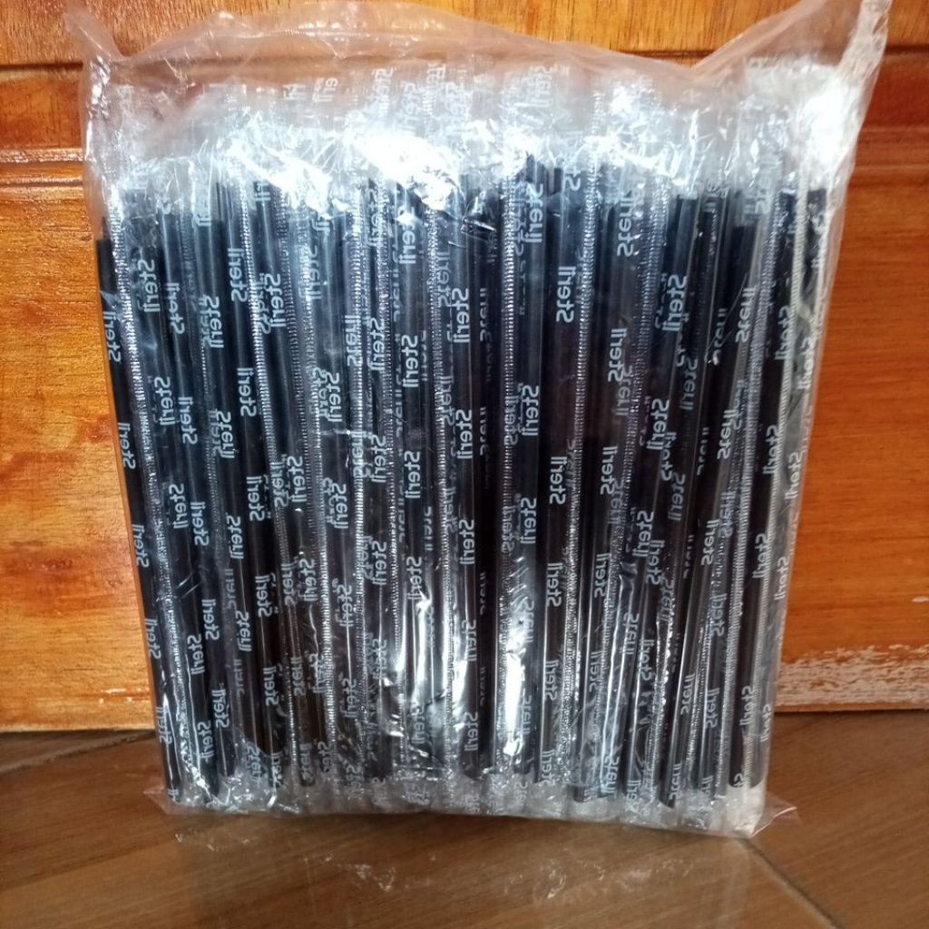 Sedotan Plastik Steril 6mm 250pcs - Ukuran 6mmx24cm, Steril, Food Grade