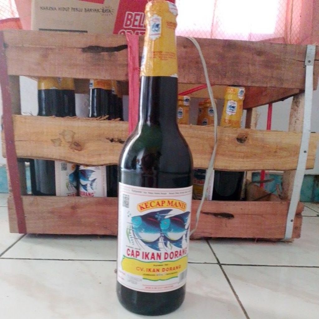 Kecap manis cak ikan dorang 600 ml botol kaca