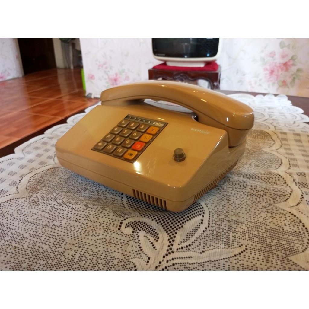 Pesawat Telepon Telpon Kabel Jadul Antik Vintage Merk SIEMENS Lawas Tua Kuno Retro Klasik Classic. 