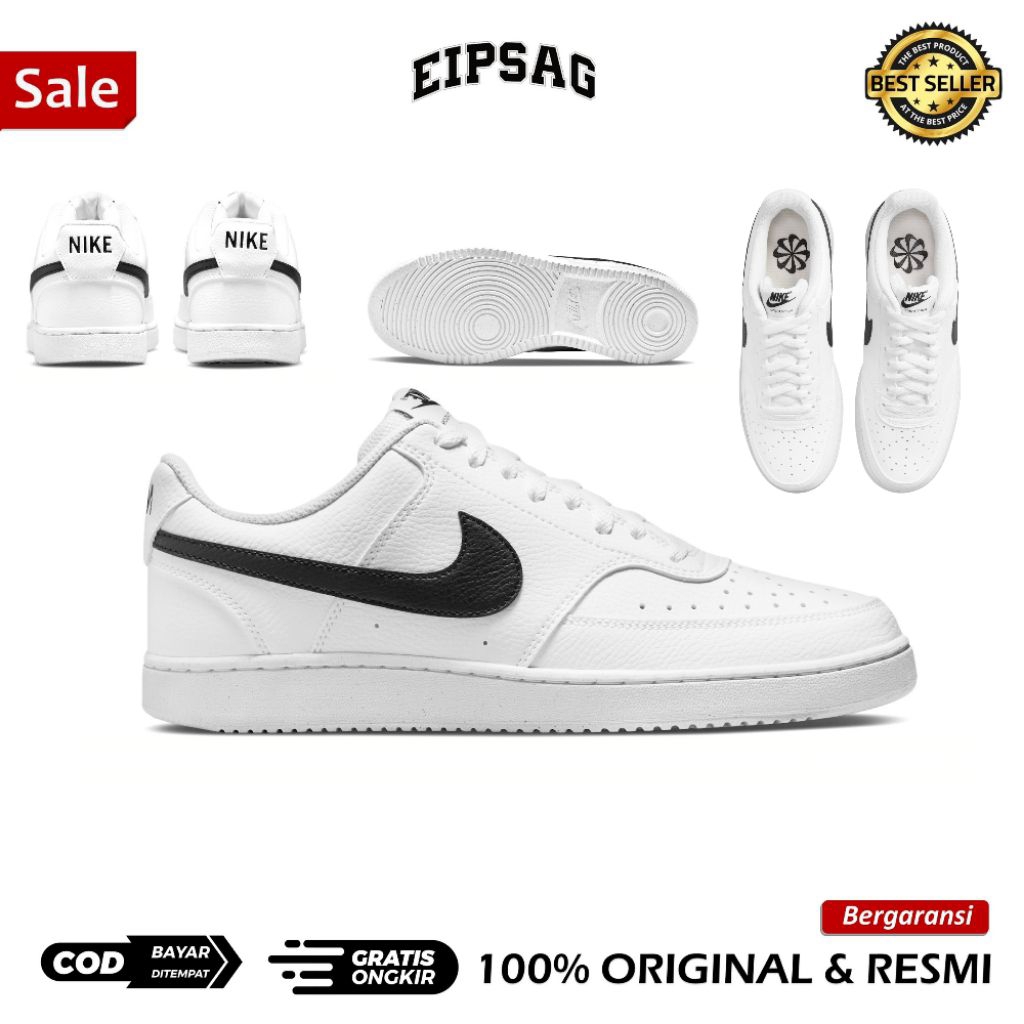 Sepatu Pria Court Vision Low Next Nature ORIGINAL RESMI