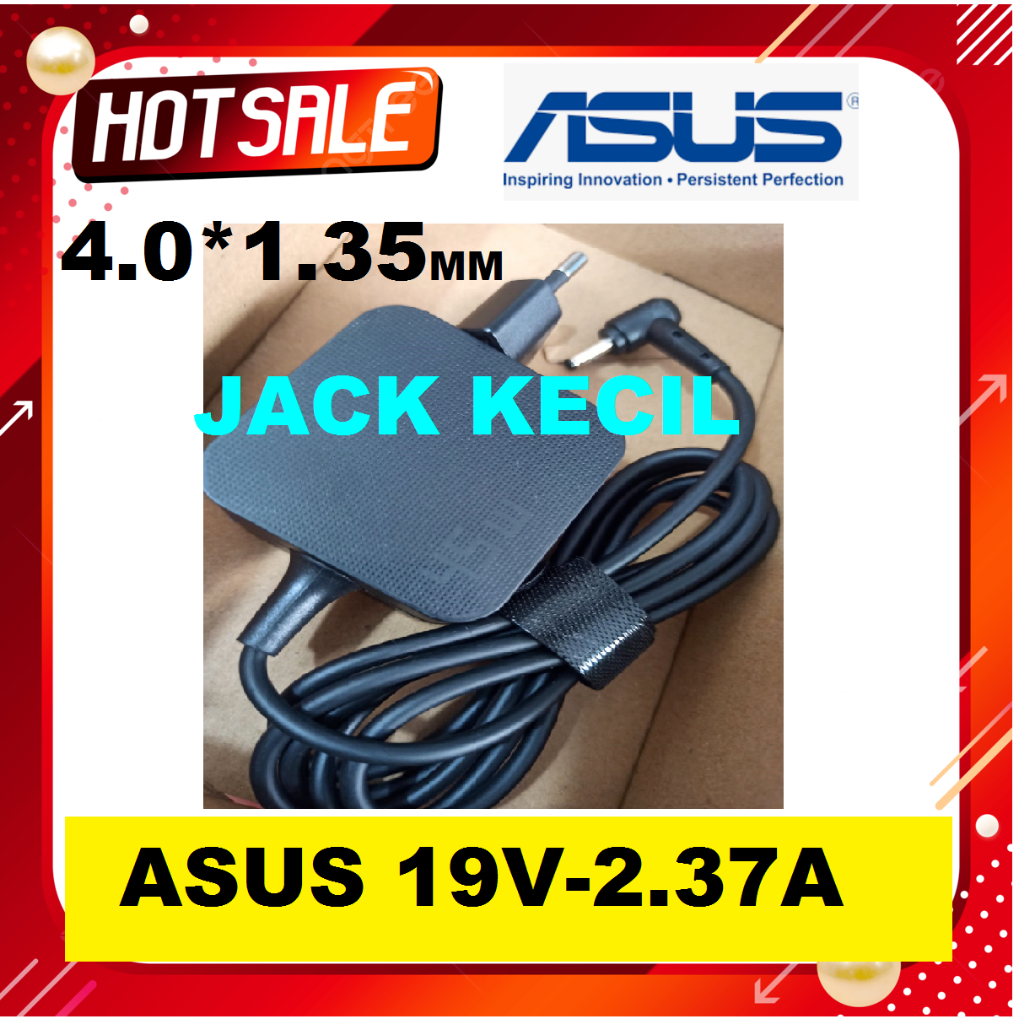 Adaptor Charger Asus Zenbook UM431 UM431D UM431DA UM433 Series 19v-2.37A (4.0x1.35mm)