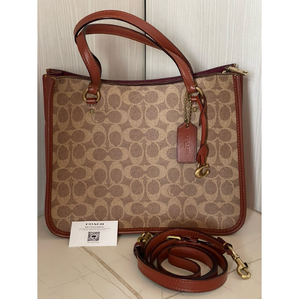 Tyler Carryall In Signature Canvas Tanrust