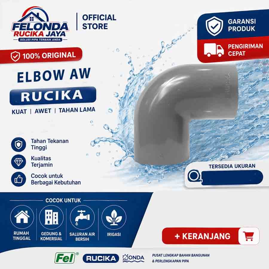 Knee (elbow) 8 inch AW Rucika / 8"
