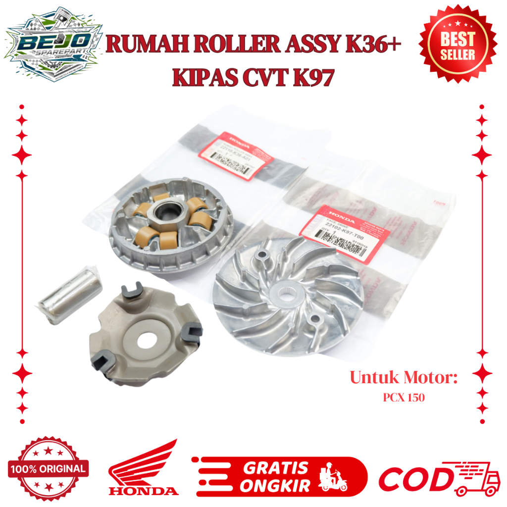 Rumah roller PCX 150 - rumah roller pcx k97 - kipas pcx K36 Original