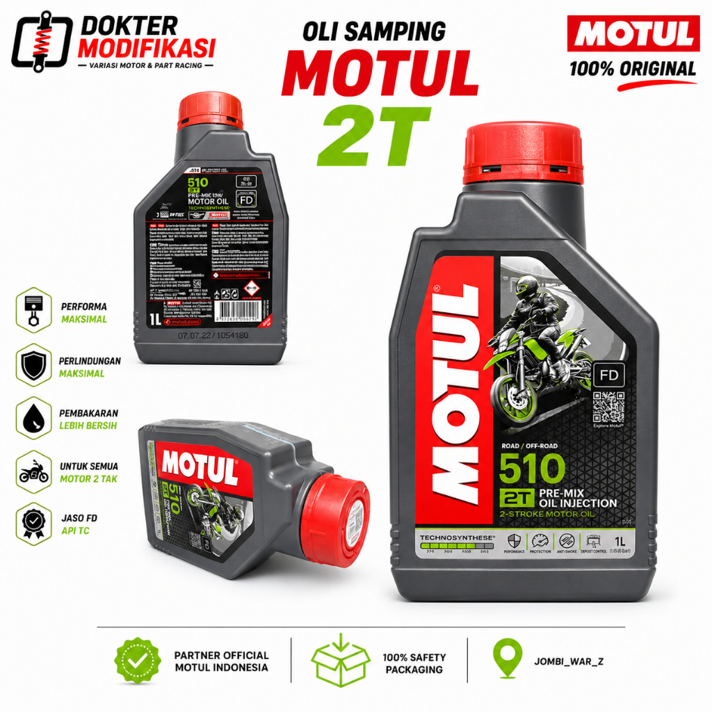 Oli Samping Motul 510 2T Original Motul Oli 2 Tak