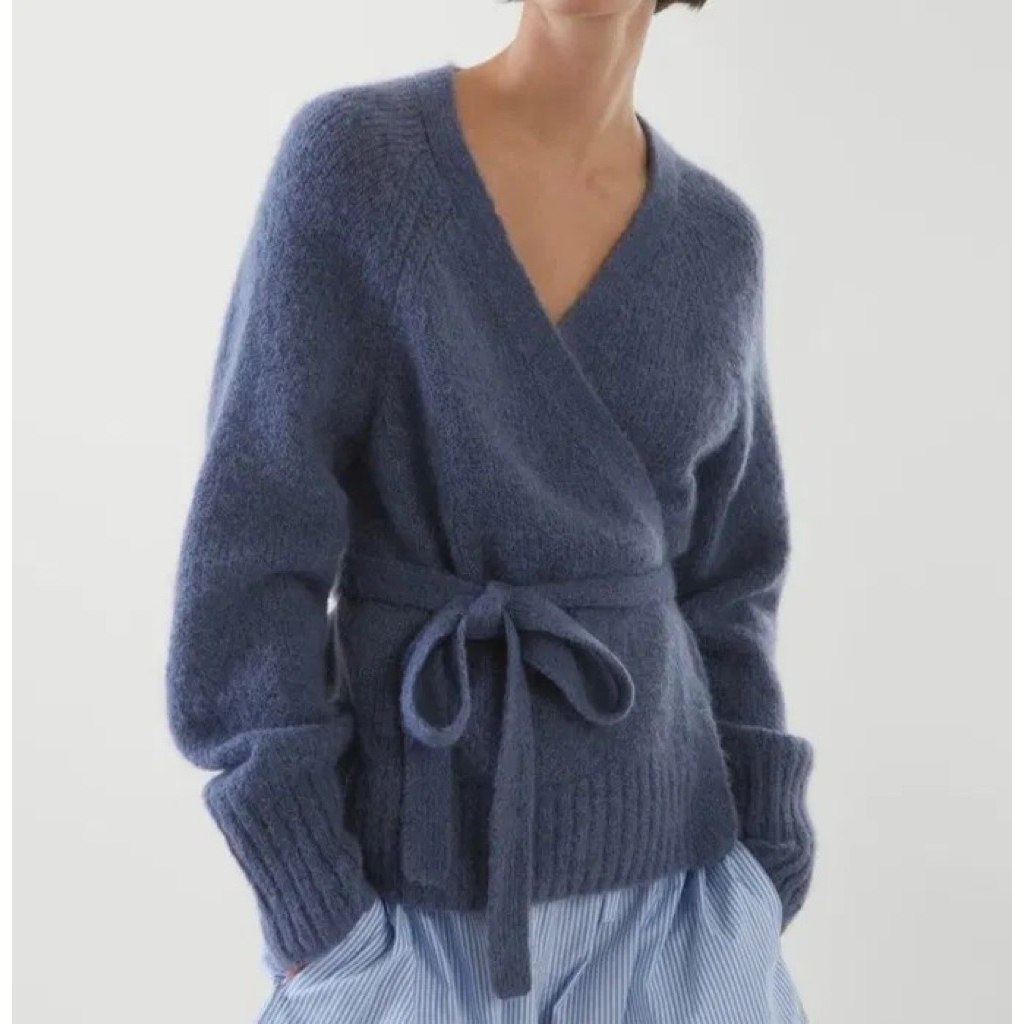 COS Wool-Alpaca Wrap Cardigan NEW