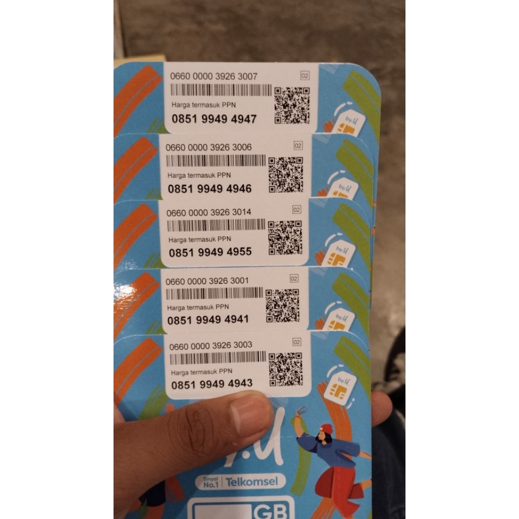 Kartu perdana telkomsel dan byu
