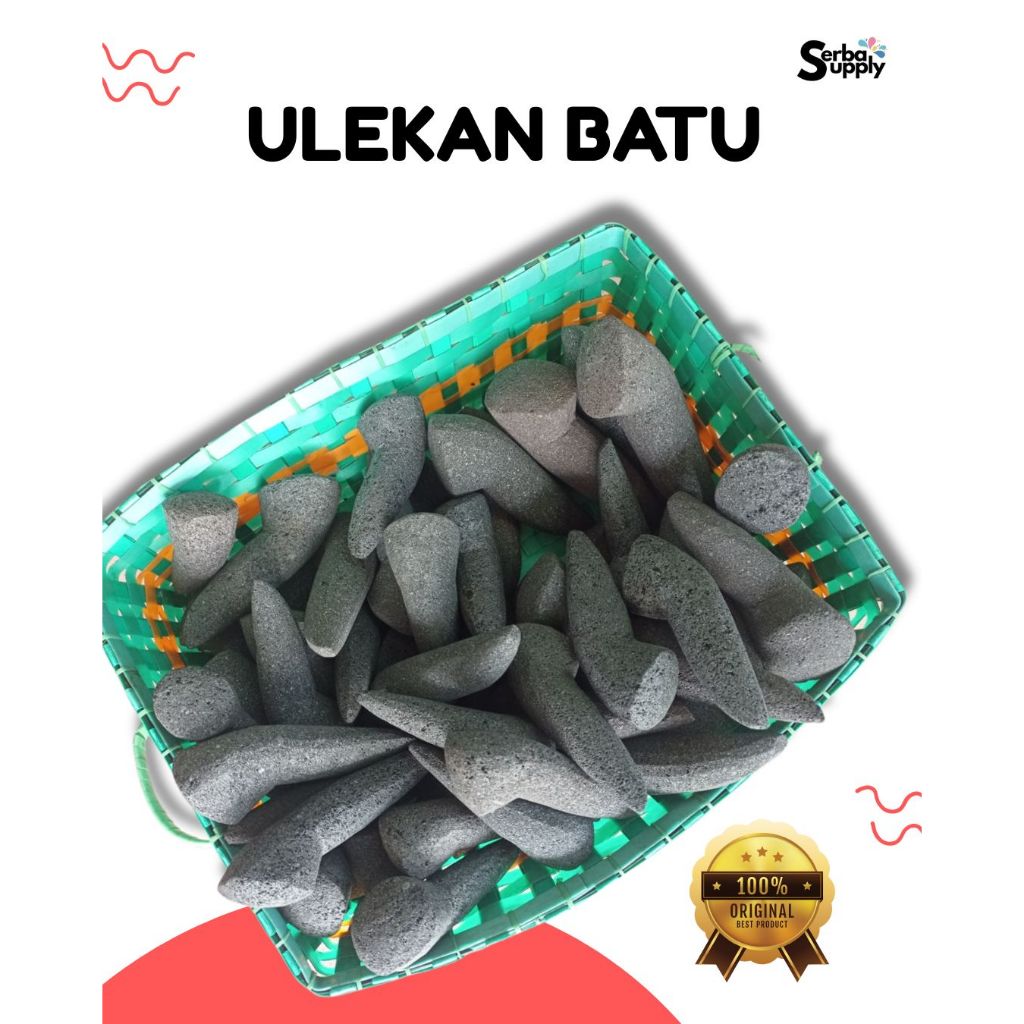 Ulekan Batu - Munthu Batu, Kuat, Tahan Lama, Tekstur Keras, Batu Alam Asli