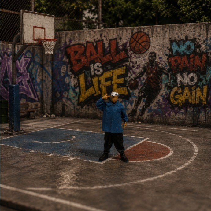 Miniature toy Figure Rome homies hip hop street style skala 1-64 diorama diecast