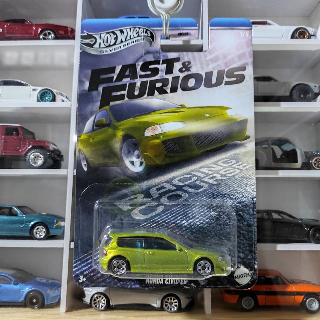 hotwheels honda civic eg hijau fast furious. harga sudah termasuk protector