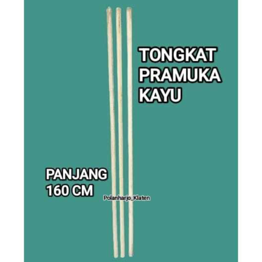 Tongkat Pramuka / Tongkat Kayu Pramuka / Tongkat Pramuka 160 cm