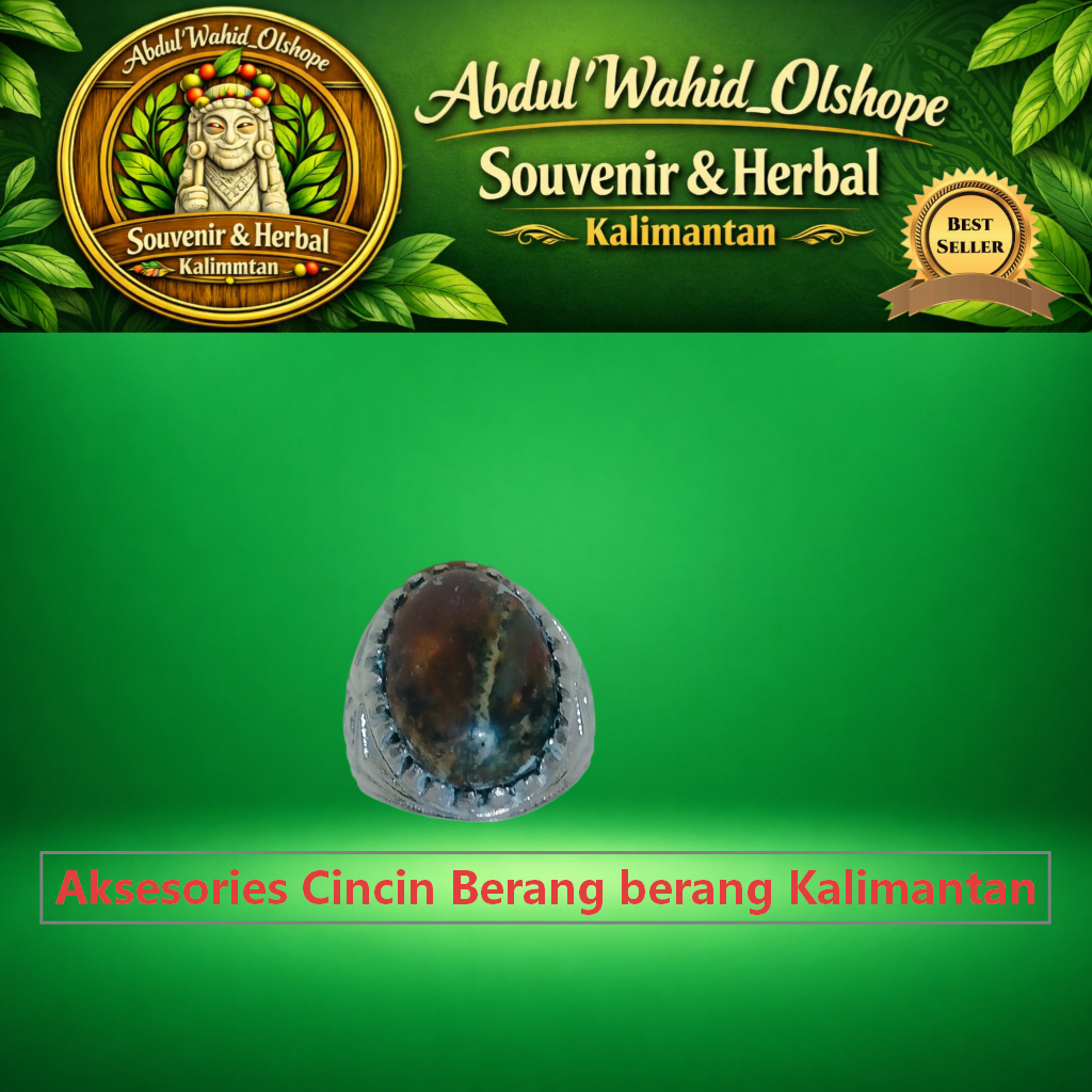 Koleksi cincin berang berang siap pakai asli alam kalimantan