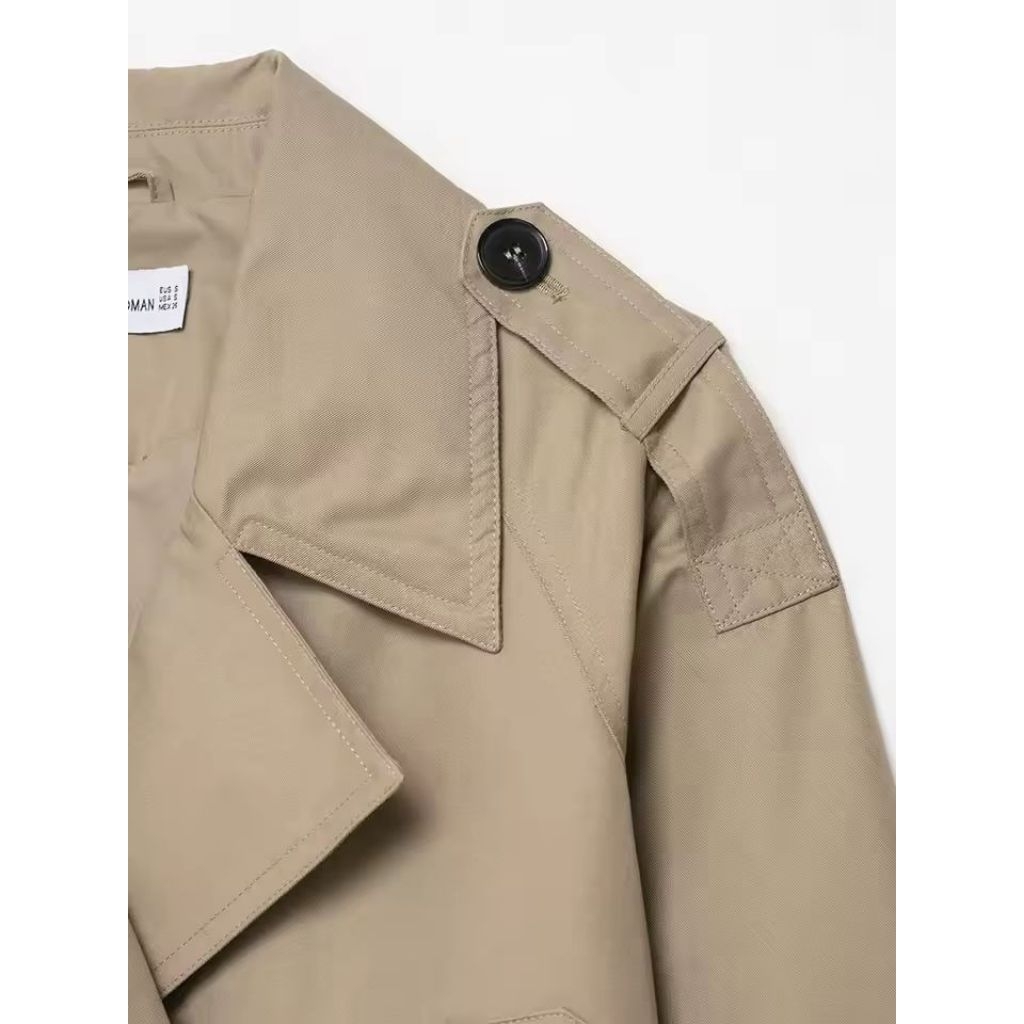 BEST SALE Blazer Crop Trench Coat Wanita Big Size S-7XL Jaket Pendek Jumbo Korea Premium Crop Jacket