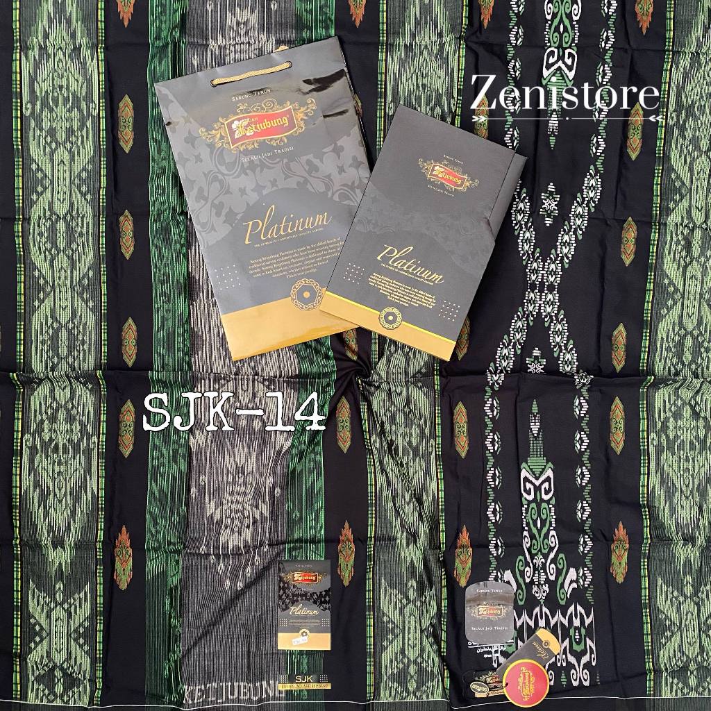 SARUNG KETJUBUNG PLATINUM TIPE MOTIF TIS DIS GSI SPP GJK SJK JSD SERI HITAM DAN PUTIH BISA COD MUSLI