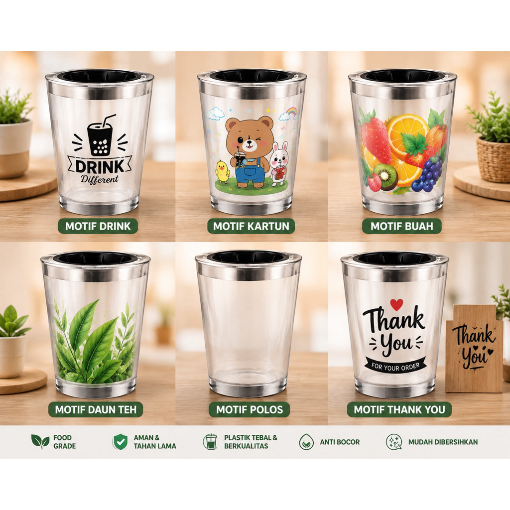 Sealer Press Cup Manual | Alat Press Gelas Plastik Minuman Boba, Es Teh, Jus & Kopi | Segel Cup Anti