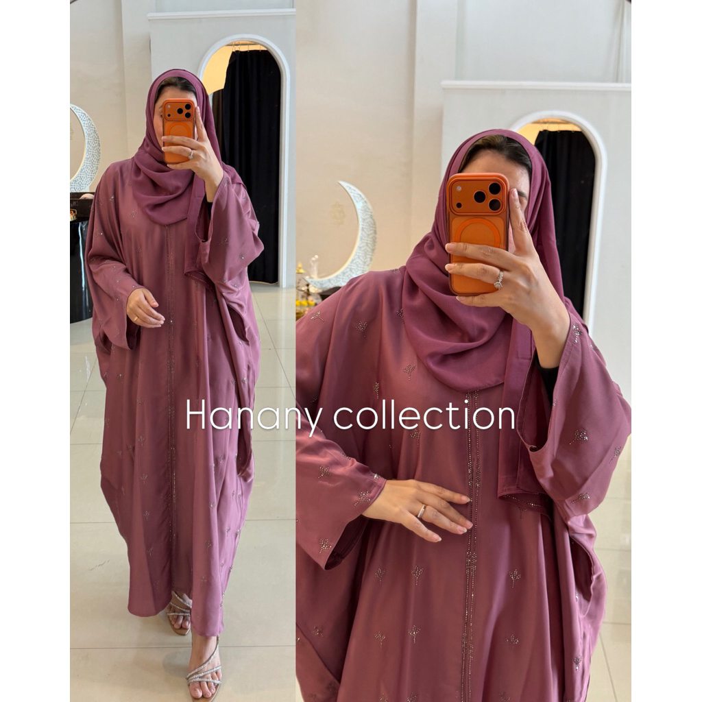 Abaya Kalong pink