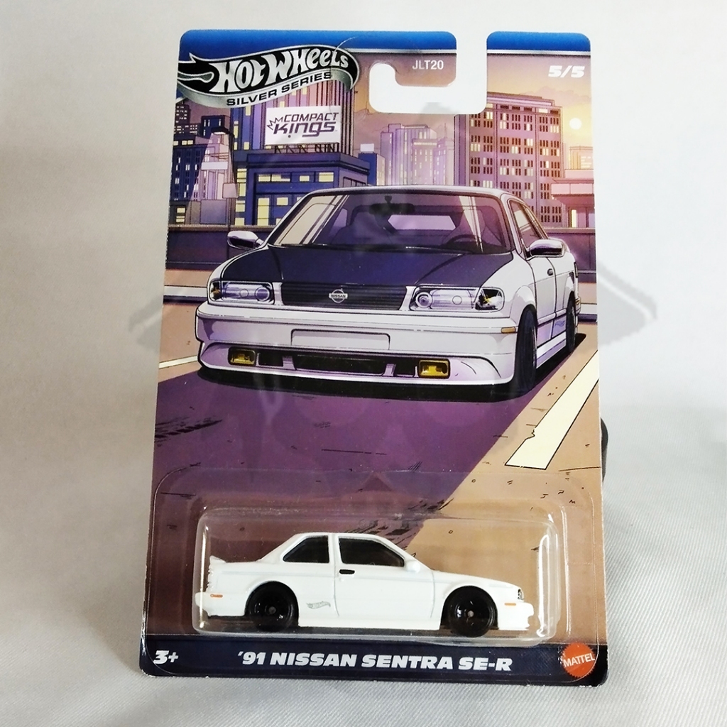 DIECAST HOTWHEELS SPECIAL CARD 91 NISSAN SENTRA SE-R, HOTWHEELS COMPACT KING 91 NISSAN SENTRA SE-R